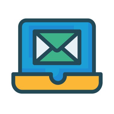 ileti ikonu vektör illüstrasyonu 