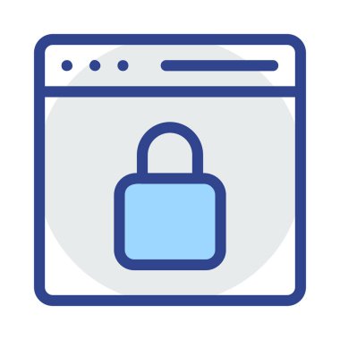 Mavi web renk tasarım simgesi geliştirme için 