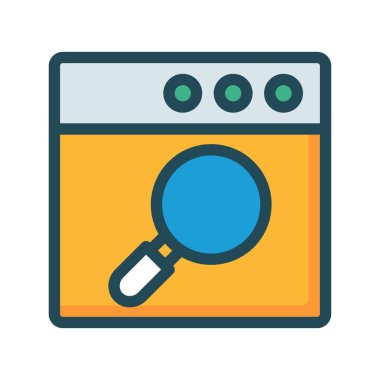 Gelişim için web tasarım simgesi. vektör illüstrasyonu