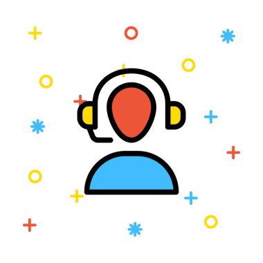 işleç simge vektör çizim 