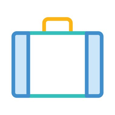 çanta simgesi vektör illüstrasyonu 