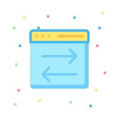 Gelişim için web tasarım simgesi. vektör illüstrasyonu