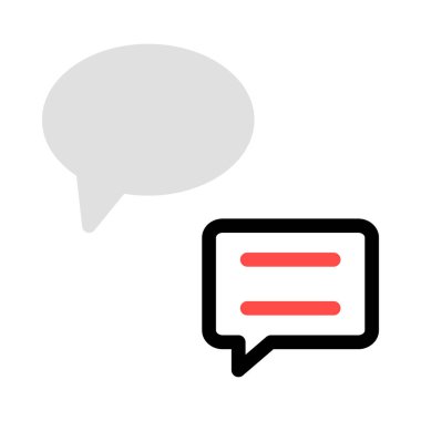 ileti ikonu vektör illüstrasyonu 