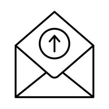 ileti ikonu vektör illüstrasyonu 