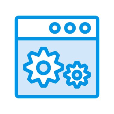 Web renk tasarım simgesi geliştirme için. Vektör çizim