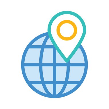 İşaretçi düz simgesi, vektör çizim 