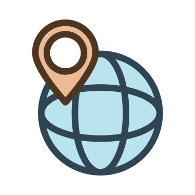 İşaretçi düz simgesi, vektör çizim 