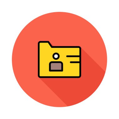 ID kart simgesi vektör illüstrasyonu 