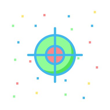 hedef simge vektör illüstrasyonu 