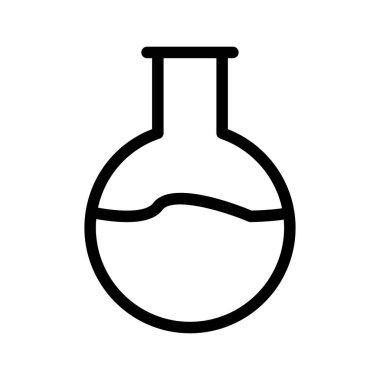 Anahat yuvarlak şişesi izole sıvı ile