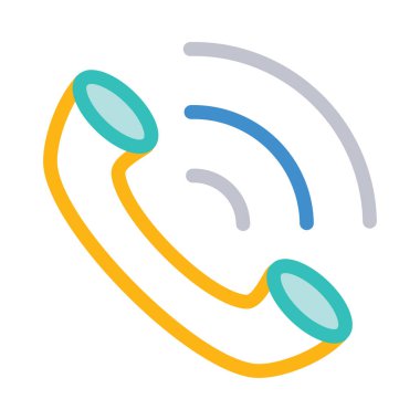 Telefon simgesi vektör illüstrasyonu 