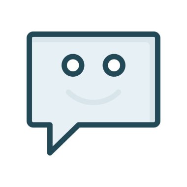 Sohbet mesajı vektör illüstrasyonu 