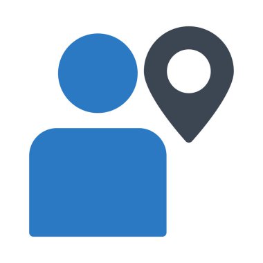 İşaretçi düz simgesi, vektör çizim 