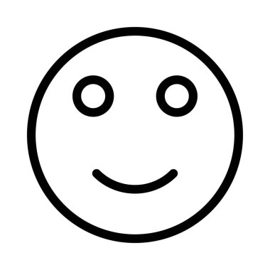 Gülümse ikon vektör illüstrasyonu 