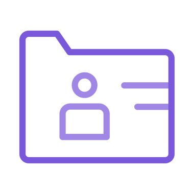 ID kart simgesi vektör illüstrasyonu 