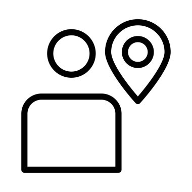 İşaretçi düz simgesi, vektör çizim 