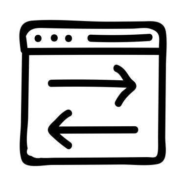 Gelişim için web tasarım simgesi. vektör illüstrasyonu