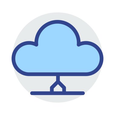 Mavi web renk tasarım simgesi geliştirme için 