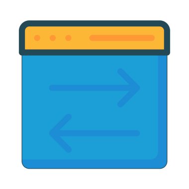 Gelişim için web tasarım simgesi. vektör illüstrasyonu