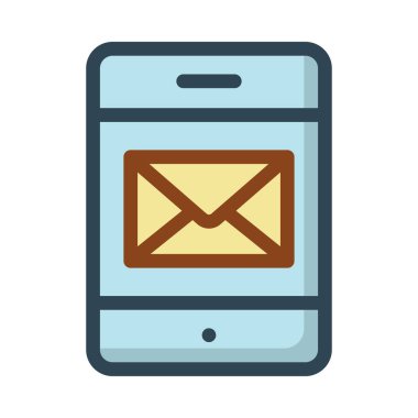 ileti ikonu vektör illüstrasyonu 