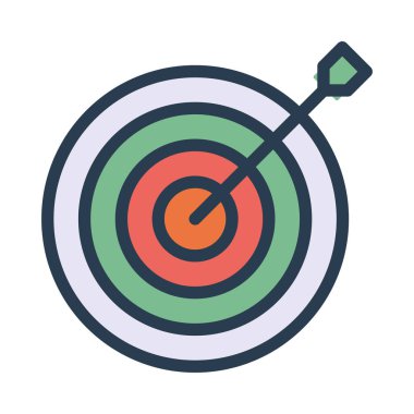 hedef simge vektör illüstrasyonu 