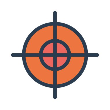 hedef simge vektör illüstrasyonu 