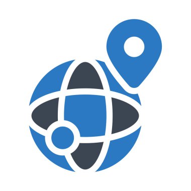 Web bağlantı renk simgesi. Vektör çizim