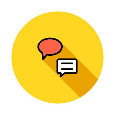 ileti ikonu vektör illüstrasyonu 