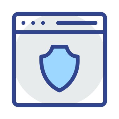 Mavi web renk tasarım simgesi geliştirme için 