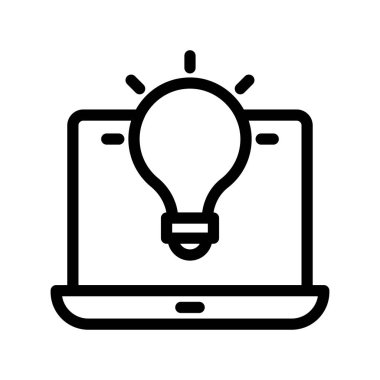 bilgisayar dizüstü simge vektör çizim 