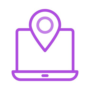 harita pin ikonu vektör illüstrasyonu 