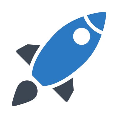 roket ikonu vektör illüstrasyonu