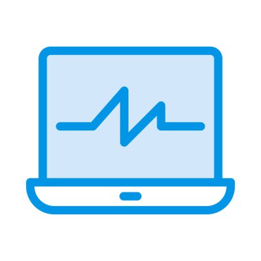 Beyaz arka plan, vektör, illüstrasyon izole dizüstü düz simgesi