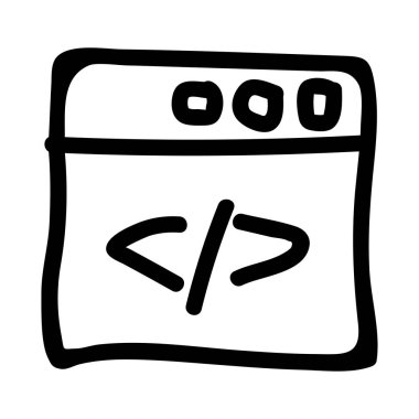 Gelişim için web tasarım simgesi. vektör illüstrasyonu