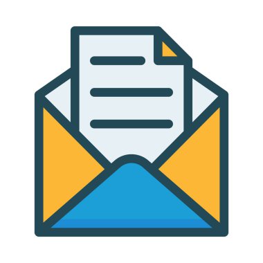 ileti ikonu vektör illüstrasyonu 