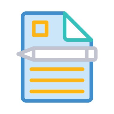 belge simgesi vektör illüstrasyonu 