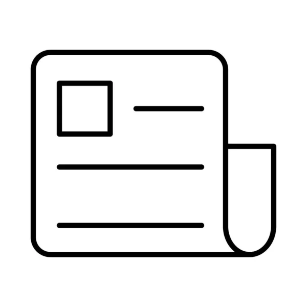 Obchodní Dokument Ploché Styl Ikony Vektorové Ilustrace — Stockový vektor
