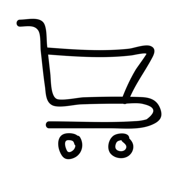 Carro Compra Icono Plano Vector — Vector de stock