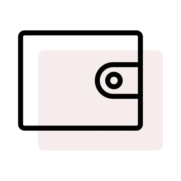 Portemonnee Web Icon Vectorillustratie — Stockvector