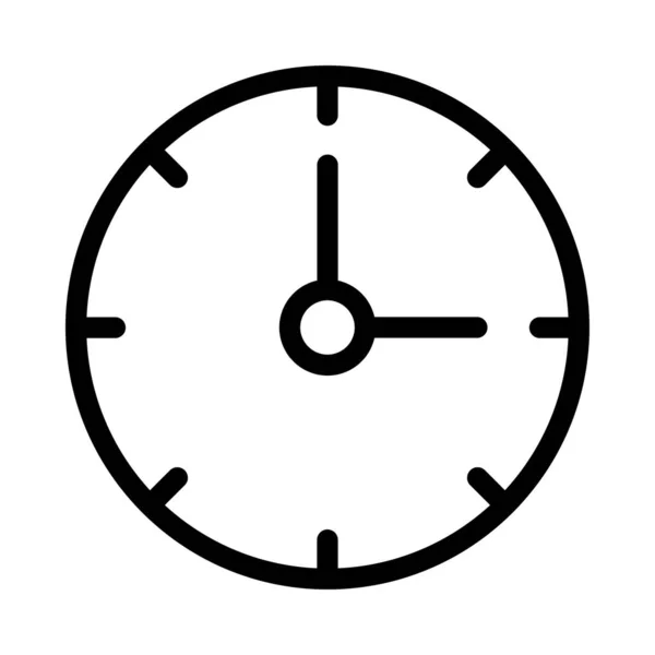 Reloj Icono Vector Ilustración — Archivo Imágenes Vectoriales