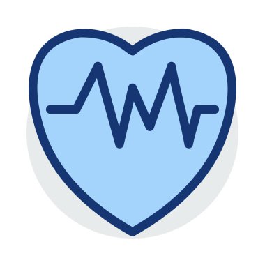 kalp kardiyogram simgesi. vektör çizim