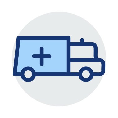 ambulans simgesi vektör illüstrasyonu 