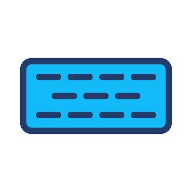 Ambalaj düz simgesi, vektör, illüstrasyon hap