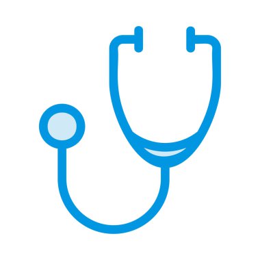 Tıbbi alet düz simgesi beyaz arka plan, vektör, illüstrasyon izole