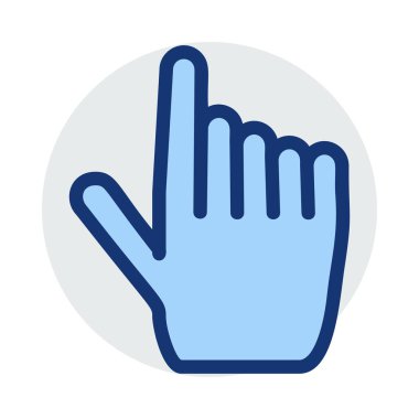 kol altı parmak düz simgesi, vektör, illüstrasyon