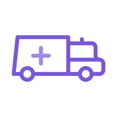 ambulans simgesi vektör illüstrasyonu 