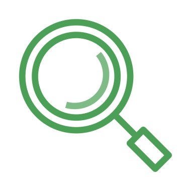 düz büyüteç simgesini, vektör, illüstrasyon