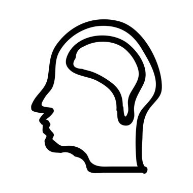 Beyin web simge vektör çizim 