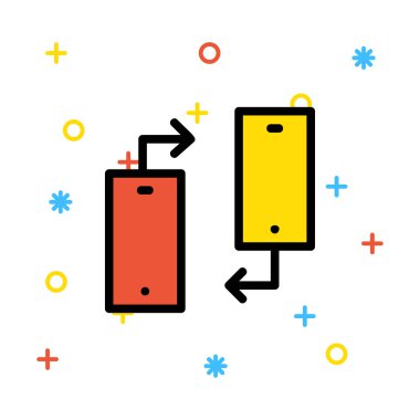 ağ paylaşım simgesi çizimi 