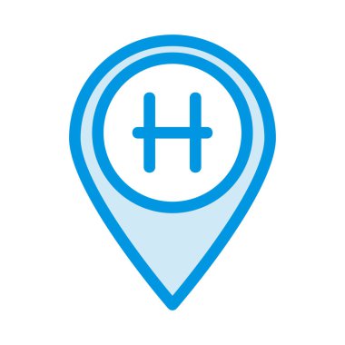 İşaretçi düz simgesi, vektör çizim 